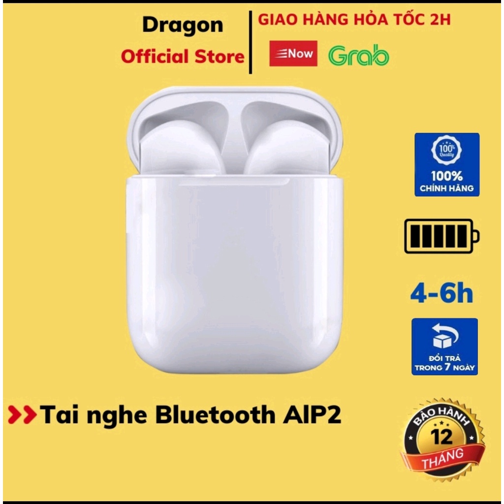Tai nghe Bluetooth AlP2 , Tai nghe không dây Full Chức Năng cảm ứng đa điểm, Đổi Tên, Định vị , sạc không dây