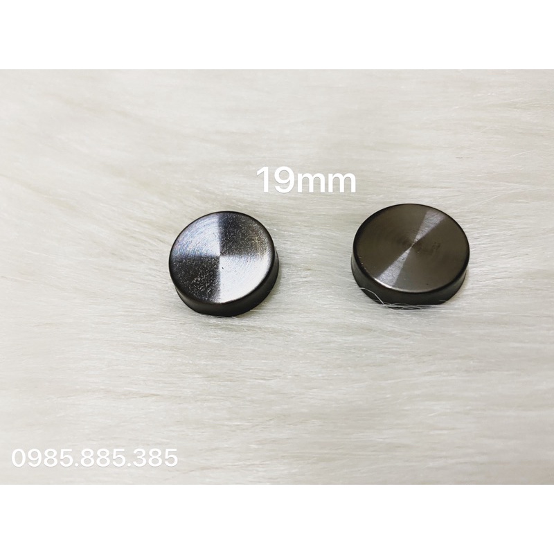 Chụp vít inox mạ PVD màu ĐEN/BLACK LUXURY cao cấp Size 19mm