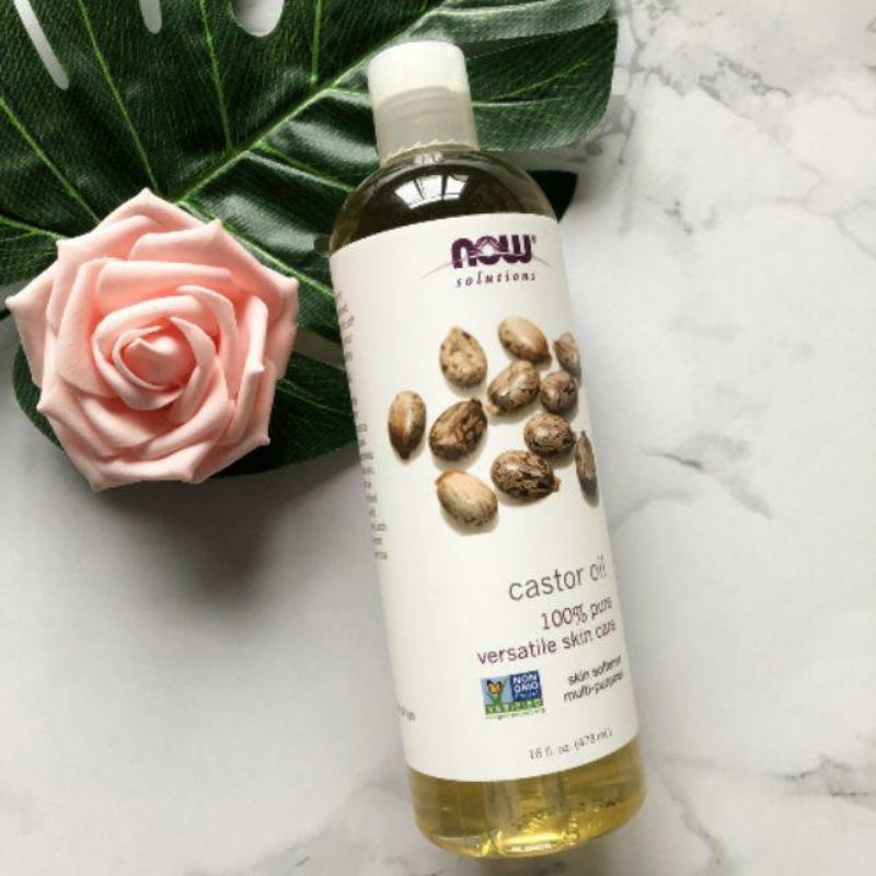 Dầu Dưỡng Da, Mi Hạt Thầu Dầu Castor oil Now Solutions