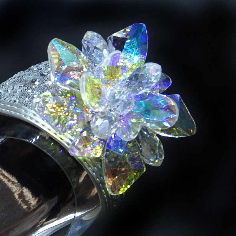 Giày Cao Gót Công Chúa Lọ Lem Đính Đá Pha Lê Cho Bé Gái