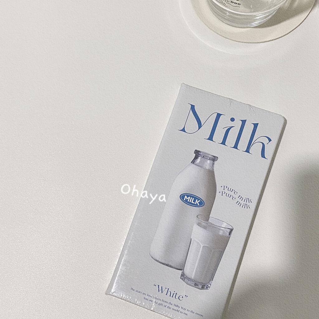 Sổ Tay Vỏ Cứng 80 Trang In Hình Nơ / Hộp Sữa Phong Cách Hàn Quốc