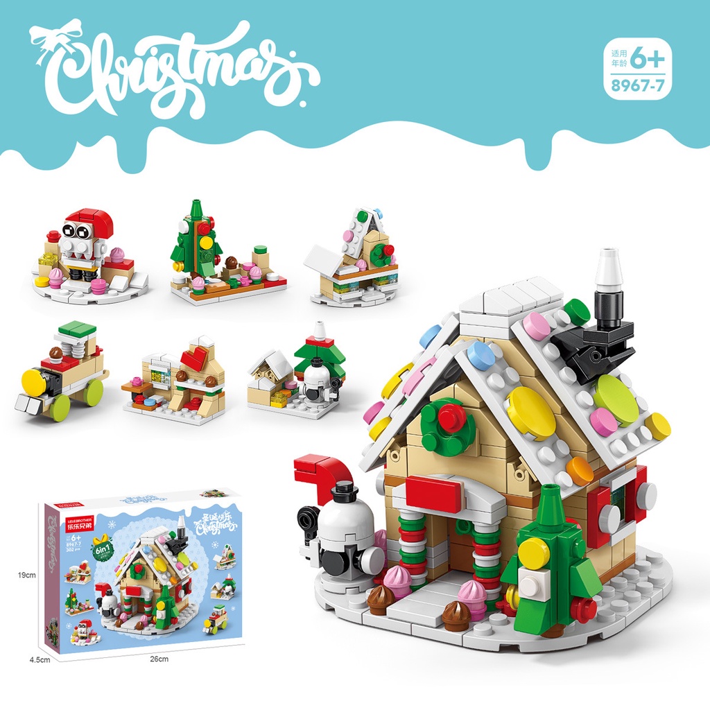Đồ Chơi Khối Xây Dựng / Xây Dựng / Cây Thông / Ông Già Noel / Đồ Chơi Trẻ Em / Người Tuyết / Quà Giáng Sinh