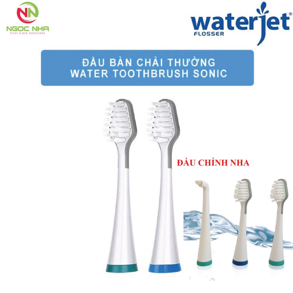 Đầu thay thế bàn chải điện sóng âm Waterjet - Sonic toothbrush head Waterjet 2 pcs – vỉ 2 cái