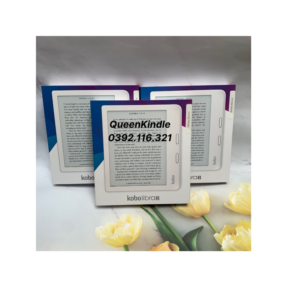 Máy đọc sách Kobo Libra 2 - 2021 Màn hình 7 inch, bộ nhớ 32G