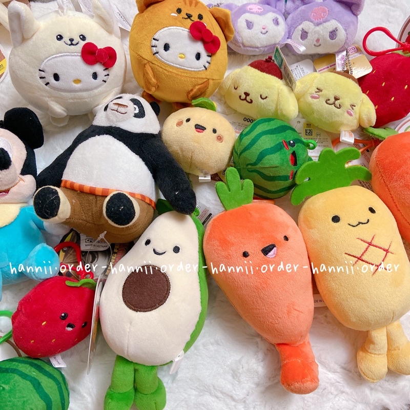 [DAISO HÀN] Móc khoá hoa quả gấu bông đáng yêu