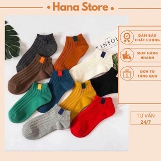 Tất vớ nữ cổ ngắn LAYANA Vintage 7 màu phong cách Hàn Quốc_LAYANA STORE