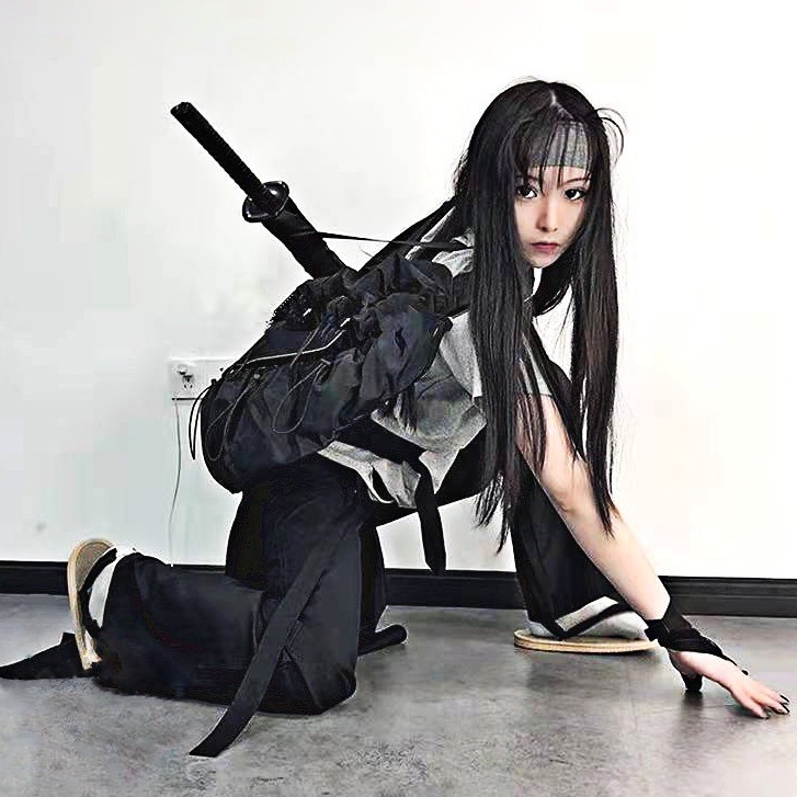 Ô dù màu đen mô phỏng hình Katana kiếm Nhật - hàng cao cấp [ảnh thật]
