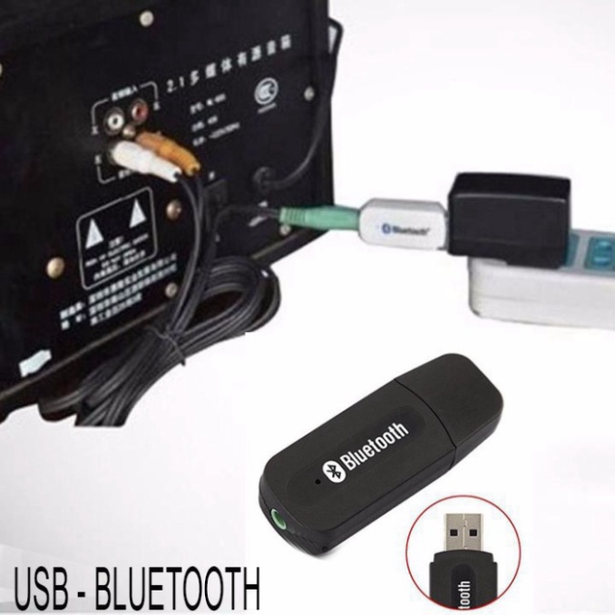 Bộ chuyển USB Bluetooth 5.0, kết nối âm thanh với Loa, Biến loa thường thành loa Bluetooh, Amply qua Bluetooth - Gateco