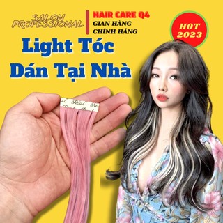 Light dán tóc giả, tóc nối baby light tại nhà, tép tóc dán line - hair care q4