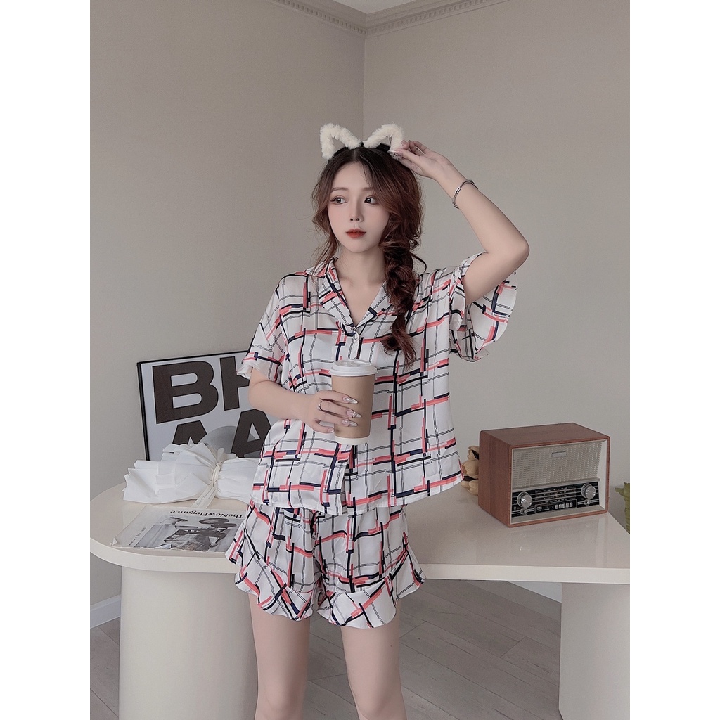 Sexy Forever Đồ Bộ Pyjama Lụa cao cấp Pattern