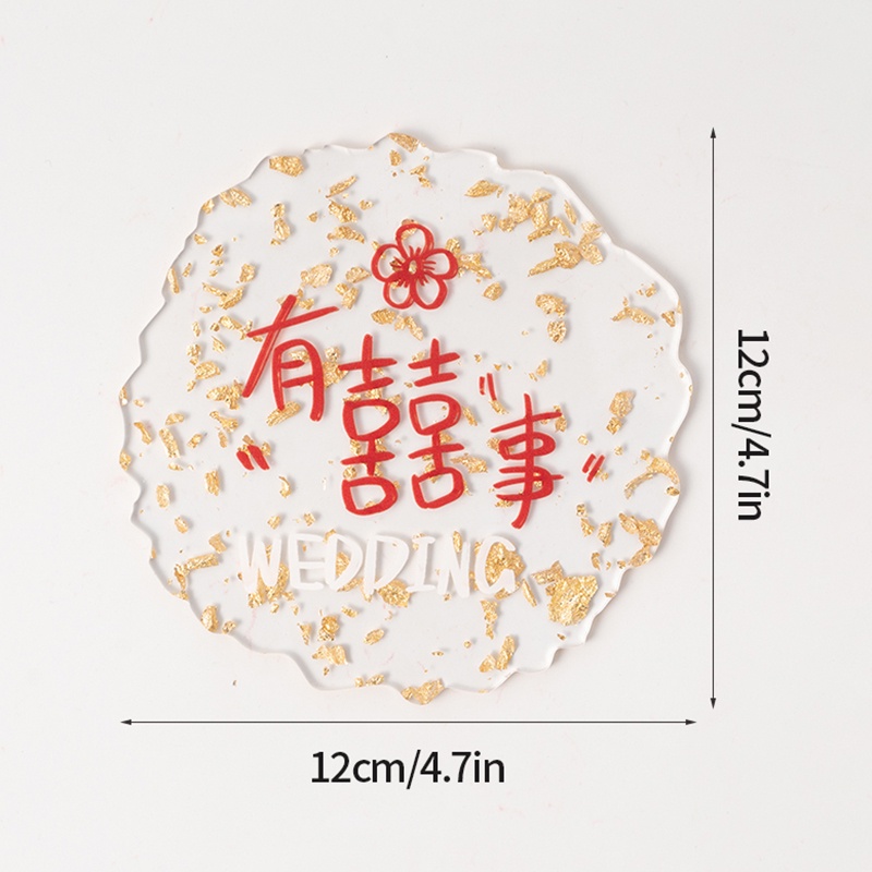 Đế Lót Ly Bằng Acrylic Trong Suốt Dùng Làm Đạo Cụ Chụp Ảnh Năm Mới 2023