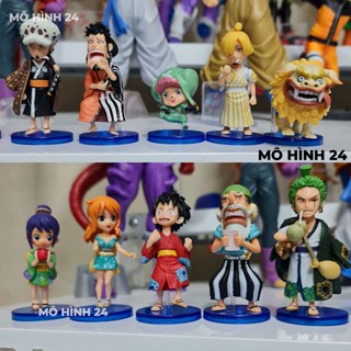  Mô hình one piece chibi wcf băng mũ rơm onepiece phiên Bản kỷ niệm 20 năm Đảo hải tặc anime luffy brook franky nami 