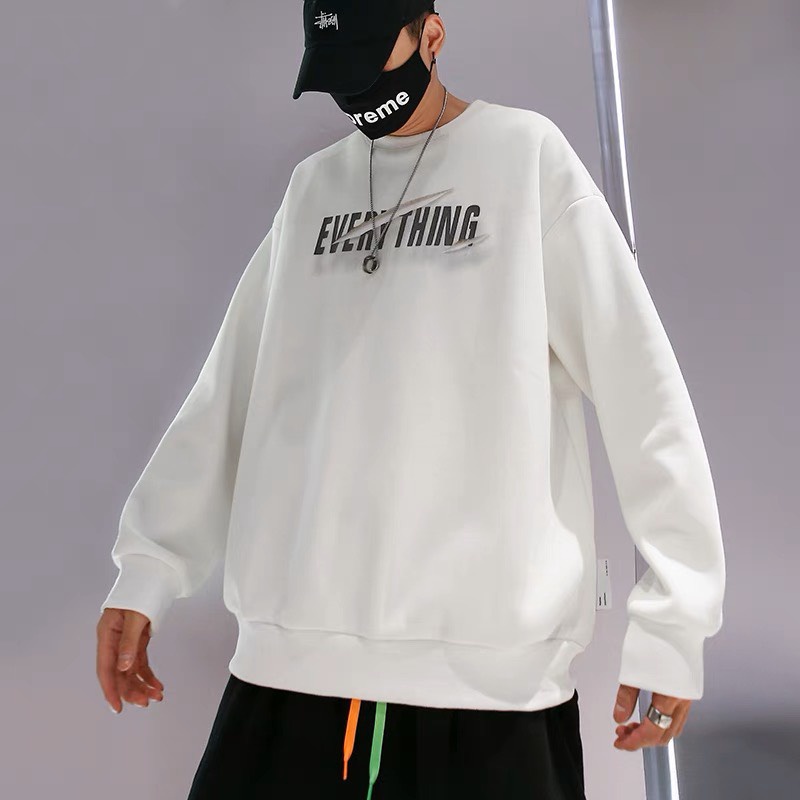 Áo Sweater Cổ Tròn EVERYTHING, Áo Sweater Unisex Nỉ Bông Tay Dài phong cách Đường phố thời trang Boin Store