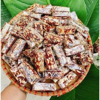 Kẹo chuối đậu mè gừng thơm ngon béo dẻo-kẹo chuối Bến Tre