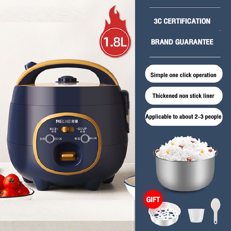 JIASHI Nồi Cơm Điện Mini Gia Đình Tiêu Thụ Điện Thấp Hấp Cơm Nấu Cháo Và Súp Máy Đa Năng