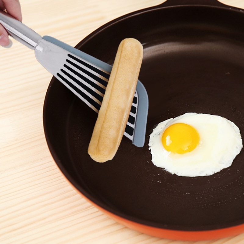 Xẻng Chiên Trứng / Thịt Bò Bằng Silicone Chống Trượt Có Móc Treo Tiện Lợi