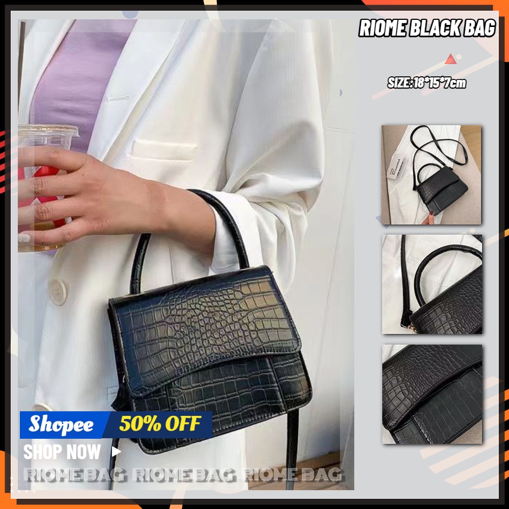 Túi Xách Tay Màu Đen Họa Tiết Kẻ Ô Vuông Phong Cách Công Chúa Cổ Điển Thời Trang Mùa Hè Cho Nữ