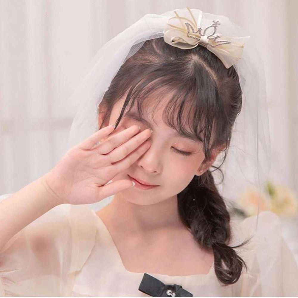 Kẹp Tóc Lưới Hình Vương Miện Ngôi Sao Tinh Tế Đáng Yêu Cho Bé Gái