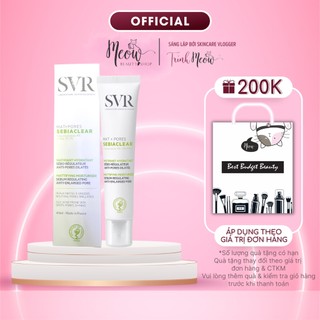 Kem dưỡng da SVR làm giảm mụn Sebiaclear Mat + Pores 40ml