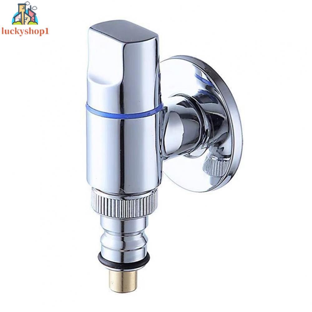 Super Short Wall Mount Mini Full Đồng Body Delta Valve Trang chủ Máy giặt Tap 4 phút Tự động Waterstop [4 phút Mẹo] Mạ đồng Waterstop Short T Máy giặt Tap