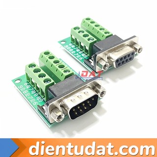 Mạch Giao Tiếp DB9 Male RS232 Ra Chân Domino