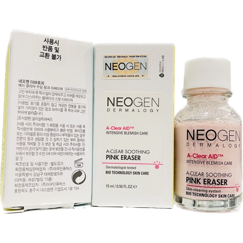 CHẤM MỤN NEOGEN A-CLEAR SOOTHING PINK EARASER 15ML