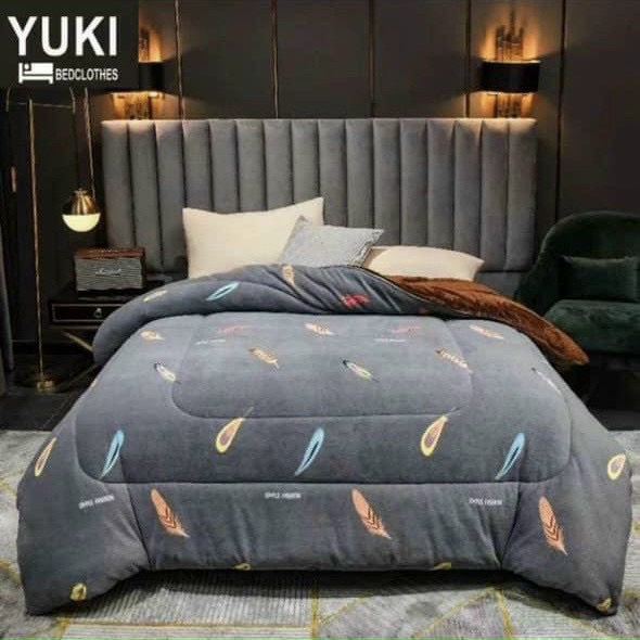 Chăn Lông Cừu Tuyết YUKI Siêu Ấm Nặng 4kg Chính Hãng Mền YUKI Dày Mịn Kích Thước 2mx2m3 Hàng Xuất Nhật dày đẹp