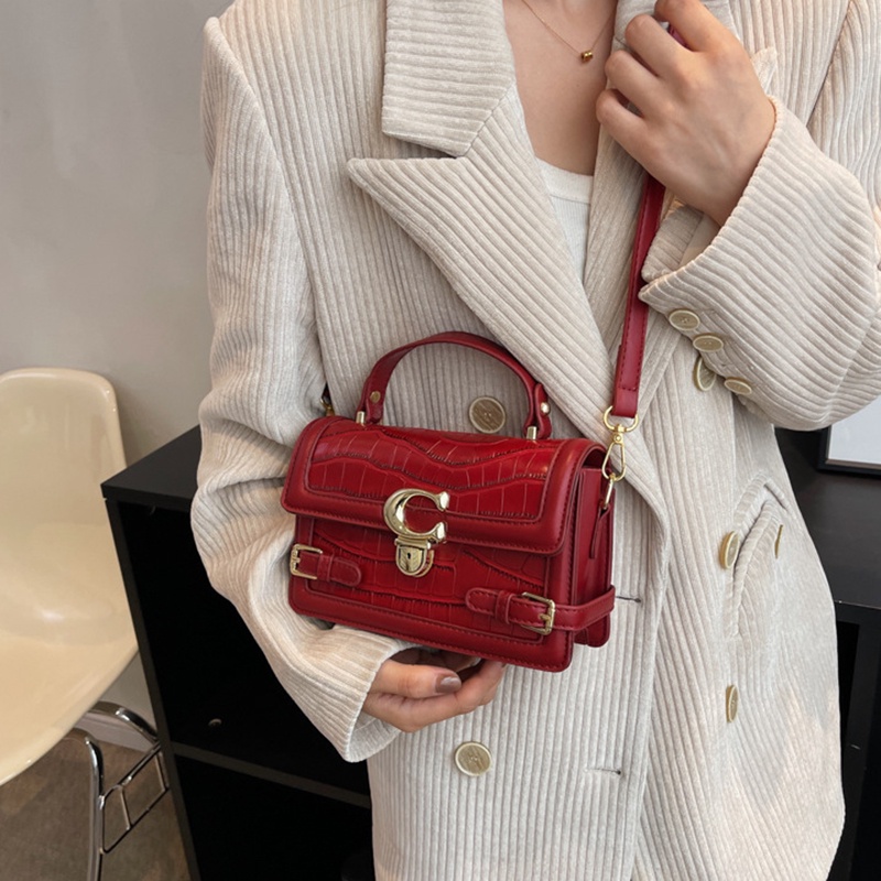 IELGY Túi Đeo Chéo Nhỏ Màu Đen Phong Cách retro Cho Nữ