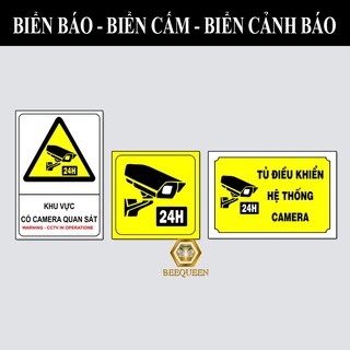 Biển báo - biển cảnh báo khu vực có camera giám sát