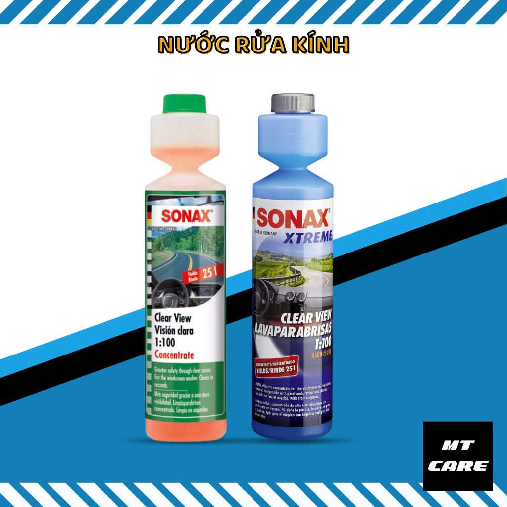Nước rửa kính xe ô tô đậm đặc SONAX làm sạch và trong kính lái 250ml
