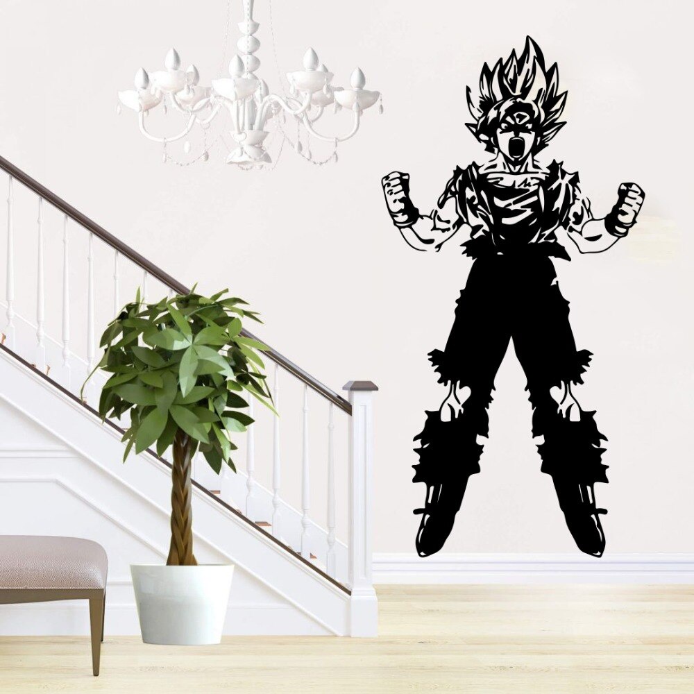 Decal Tranh Songoku Dán Tường - Decal Anime Dragon Ball - Hoạt Hình 7 Viên Ngọc Rồng Kakarot mẫu 3 (60 x 110cm)