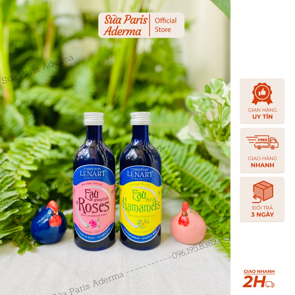 Nước hoa hồng Christian Lenart – Toner Christian Lenart hữu cơ Organic 100% thiên nhiên_Sữa Paris Aderma