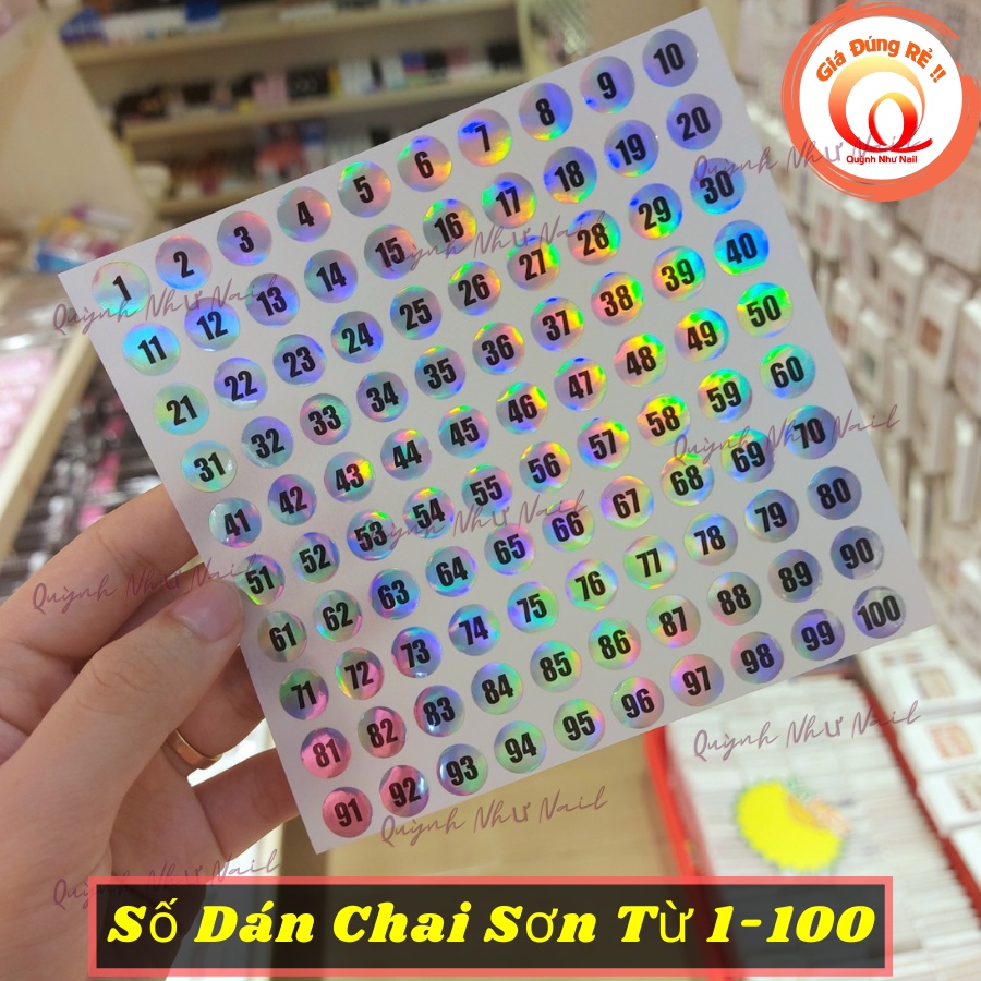 Số Dán Chai Sơn