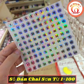 Số dán chai sơn