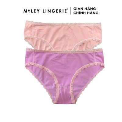 Combo 2 Quần Lót Cotton Lưng Cao Miley Lingerie Co Giãn Thoáng Khí FCS00 (Màu Ngẫu Nhiên)