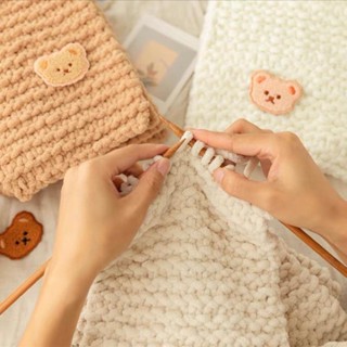 Set nguyên liệu đan khăn nhung mềm mại [có video hướng dẫn]