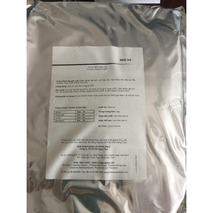 Cám Thái Inve 3/5 MẪU 55% ĐẠM