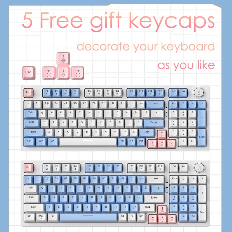 Bàn Phím Cơ Zi Boyfriend ZA98 98 Phím Có Đèn Nền