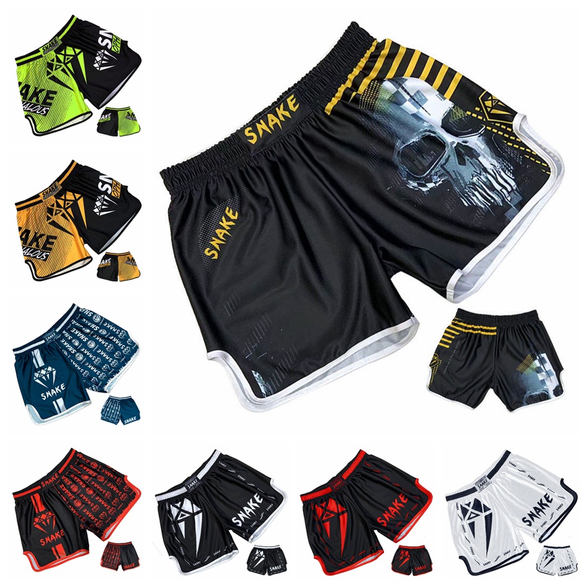 Bộ Quần Áo Tập Boxing / Muay Thai Tay Ngắn Chất Liệu Nhanh Khô Dành Cho Nam Giới