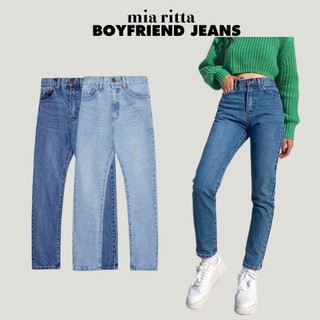 Quần jeans Mia Ritta J458 quần jeans boyfriend Gap mài cạp cao