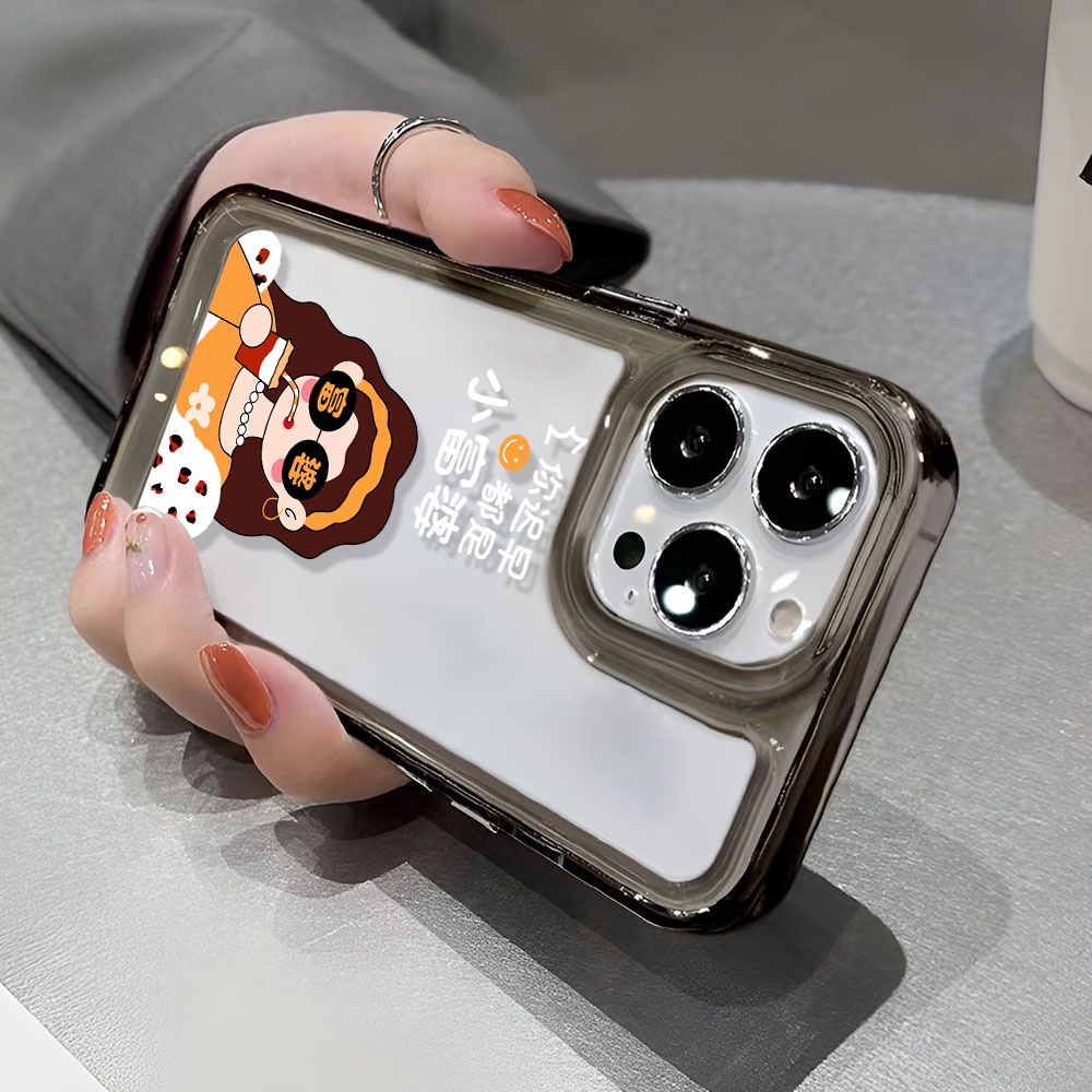 Ốp Điện Thoại Trong Suốt In Hình Cô Gái Cho iphone 14 Pro Max 13 11 12 7Plus X XR XS Max 8 7