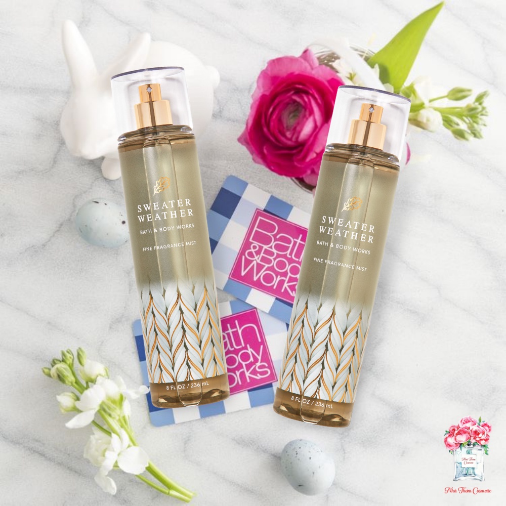 Xịt Thơm Toàn Thân Bath & Body Works Sweater Weather Giúp Khử Mùi Cơ Thể 236ml
