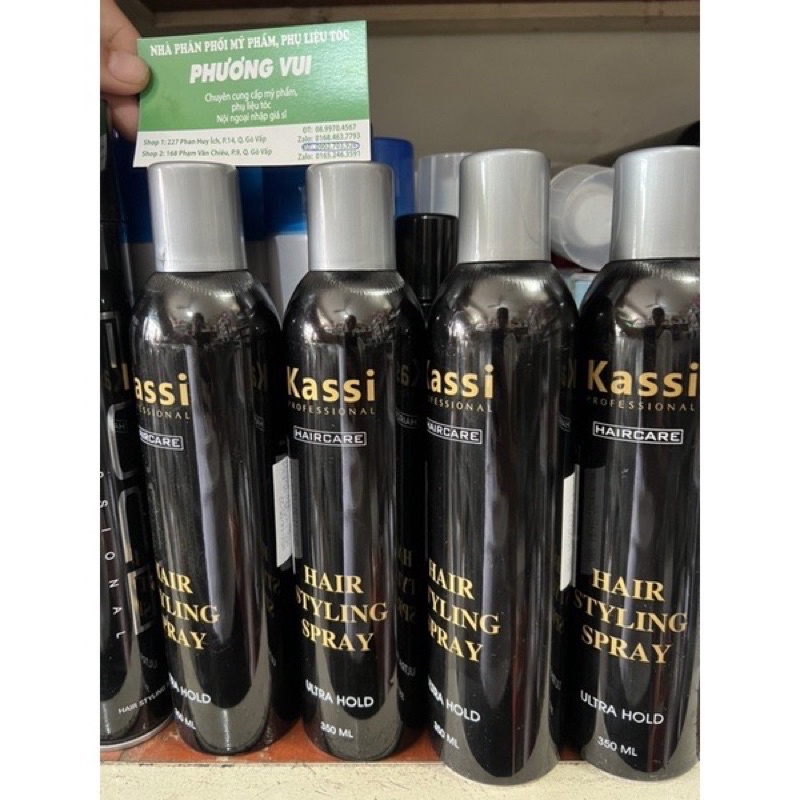 Keo xịt bóng tóc kasi 350ml & xpro  320 giữ nếp nhẹ siêu bóng