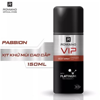 Xịt Ngăn Mùi Romano Vip Passion Hương Nước Hoa Cao Cấp 150ml (đỏ)