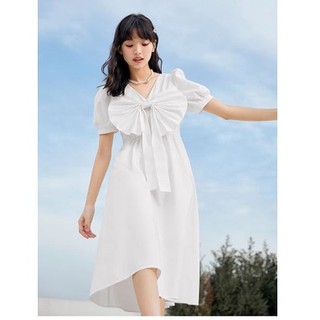 đầm xòe phối nơ to xinh xinh cho cô nàng mũm mĩm ( thời trang bigsize vicky.g-anitagreen)N1122