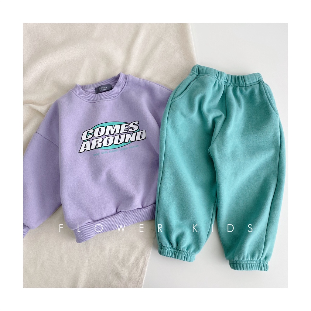 Áo sweater Mỏng Tay Dài In Chữ Đơn Giản Thời Trang Xuân Thu Hàn Quốc 2022 Mới Cho Bé Trai Bé Gái