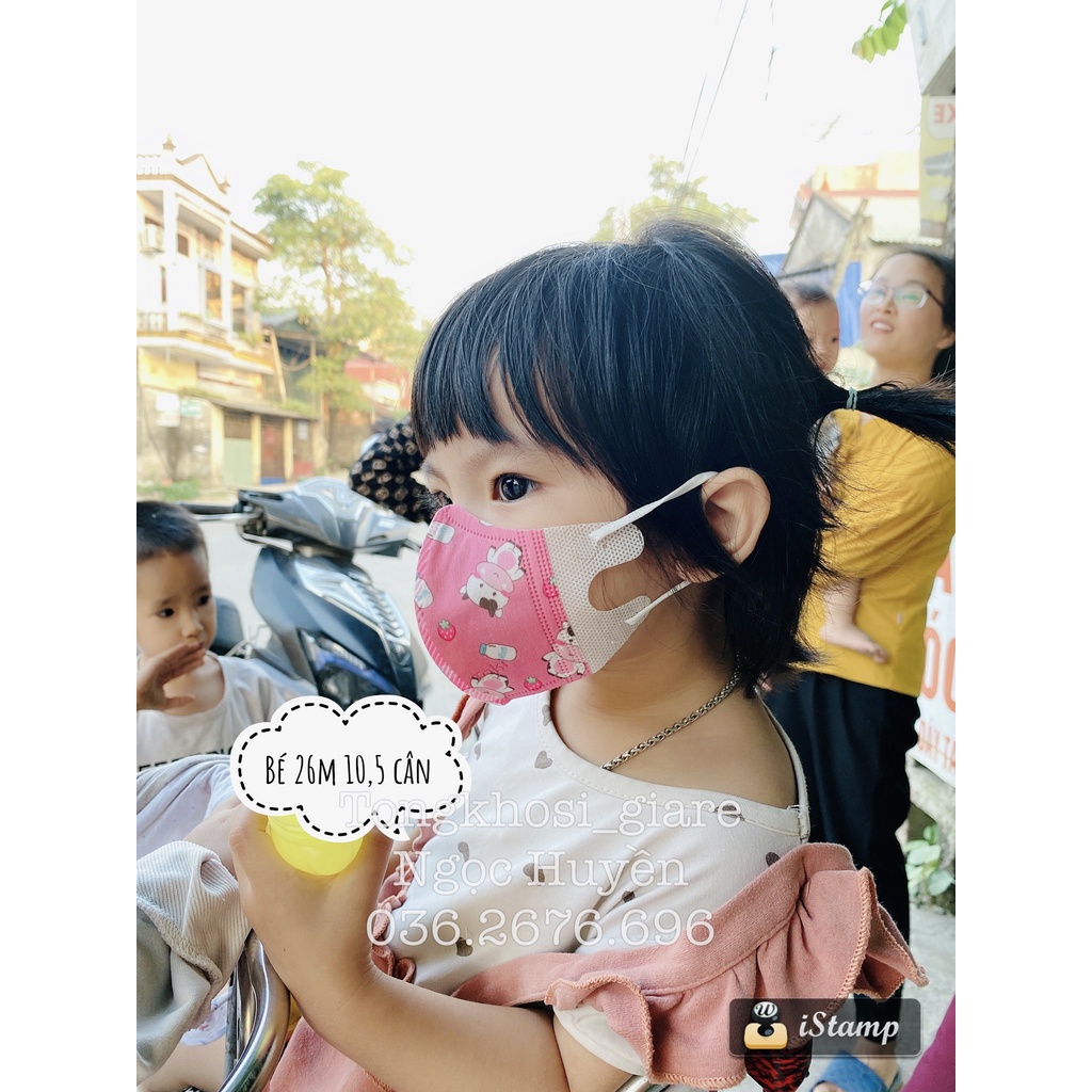 Combo 10- 50 Chiếc Khẩu Trang Y Tế Trẻ Em 5D Taki In Hình Hoạ Tiết Cho Bé Từ 1 Đến 8 Tuổi