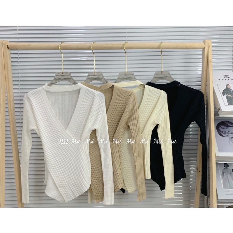 [NEW]ÁO LEN TĂM VẠT CHÉO CỔ CHOCKER 2511 hot hit