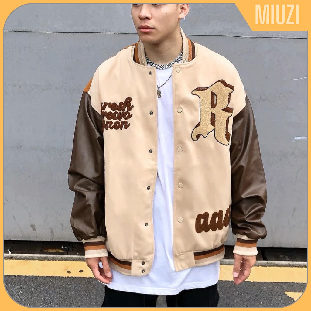 Áo bomber varcity Miuzi,Áo khoác bomber phối màu 2 mặt đỉnh kao Miuzi DT152