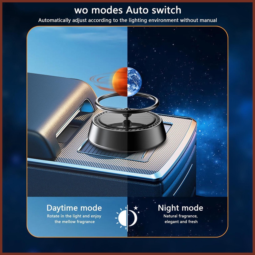 Máy Khuếch Tán Tinh Dầu Xoay Năng Lượng Mặt Trời Trang Trí Nội Thất Xe Hơi / Văn Phòng Hayyisvn